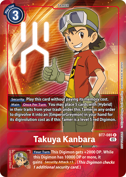 Takuya Kanbara [BT7-085] (Alternative Art - Box Topper) [Next Adventure] | Total Play