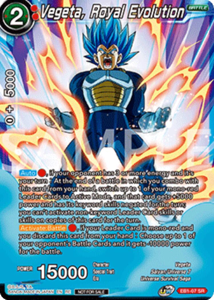 Vegeta, Royal Evolution (Deluxe Pack 2025 Vol.2) (EB1-07) [Promotion Cards] | Total Play