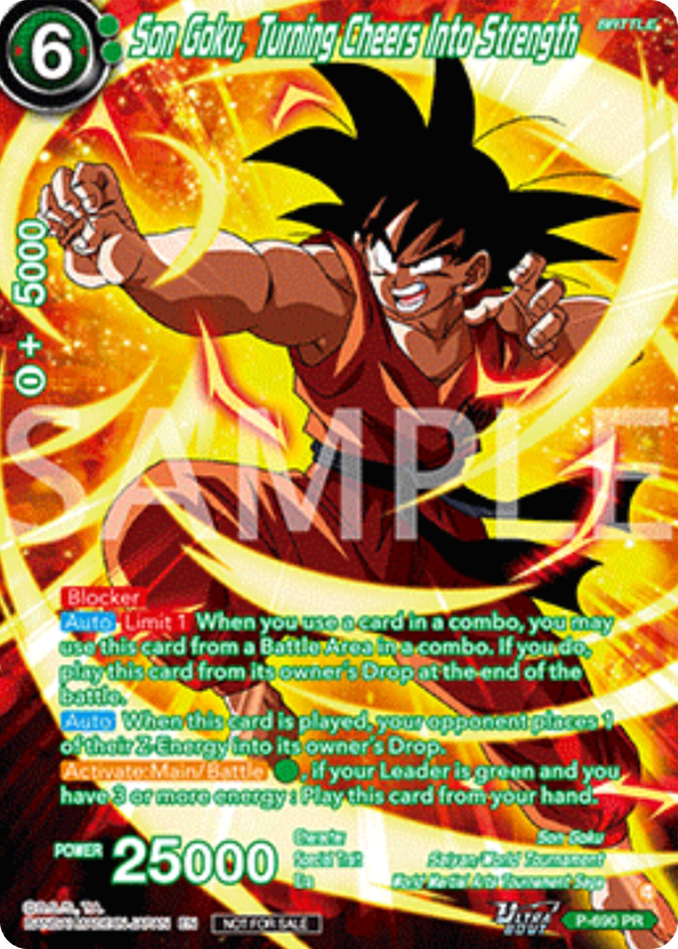 Son Goku, Turning Cheers Into Strength (Alternate Art) (Deluxe Pack 2025 Vol.2) (P-690) [Promotion Cards] | Total Play