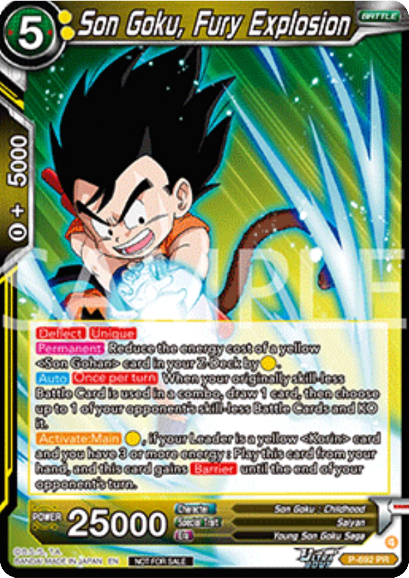 Son Goku, Fury Explosion (Deluxe Pack 2025 Vol.2) (P-692) [Promotion Cards] | Total Play