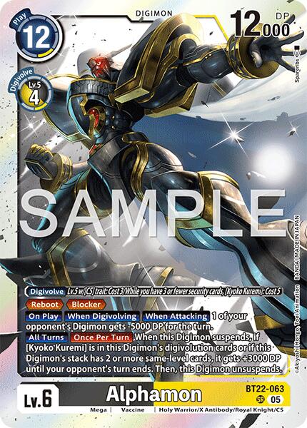 Alphamon [BT22-063] [Cyber Eden] | Total Play