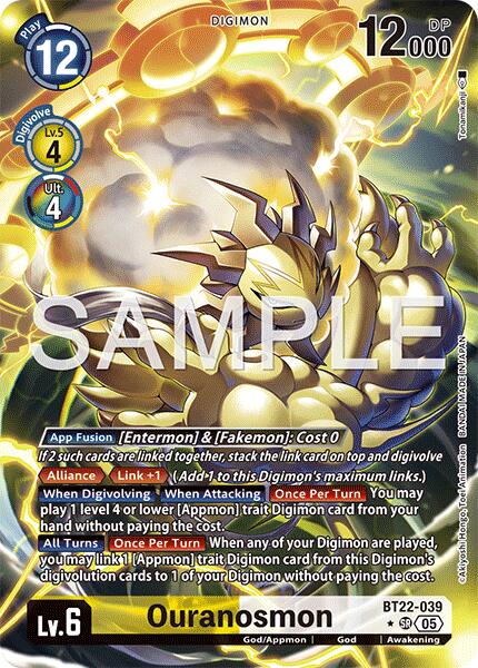 Ouranosmon [BT22-039] (Alternate Art) [Cyber Eden] | Total Play