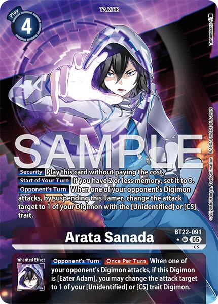 Arata Sanada [BT22-091] (Alternate Art) [Cyber Eden] | Total Play