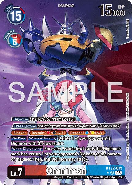 Omnimon [BT22-015] (Alternate Art) [Cyber Eden] | Total Play