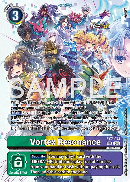 Vortex Resonance [EX7-074] (Digimon Liberator Debuggers Set) [Digimon LIBERATOR] | Total Play
