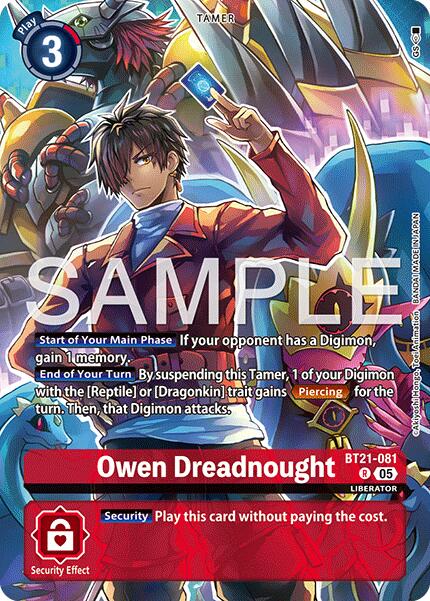 Owen Dreadnought [BT21-081] (Digimon Liberator Debuggers Set) [World Convergence] | Total Play
