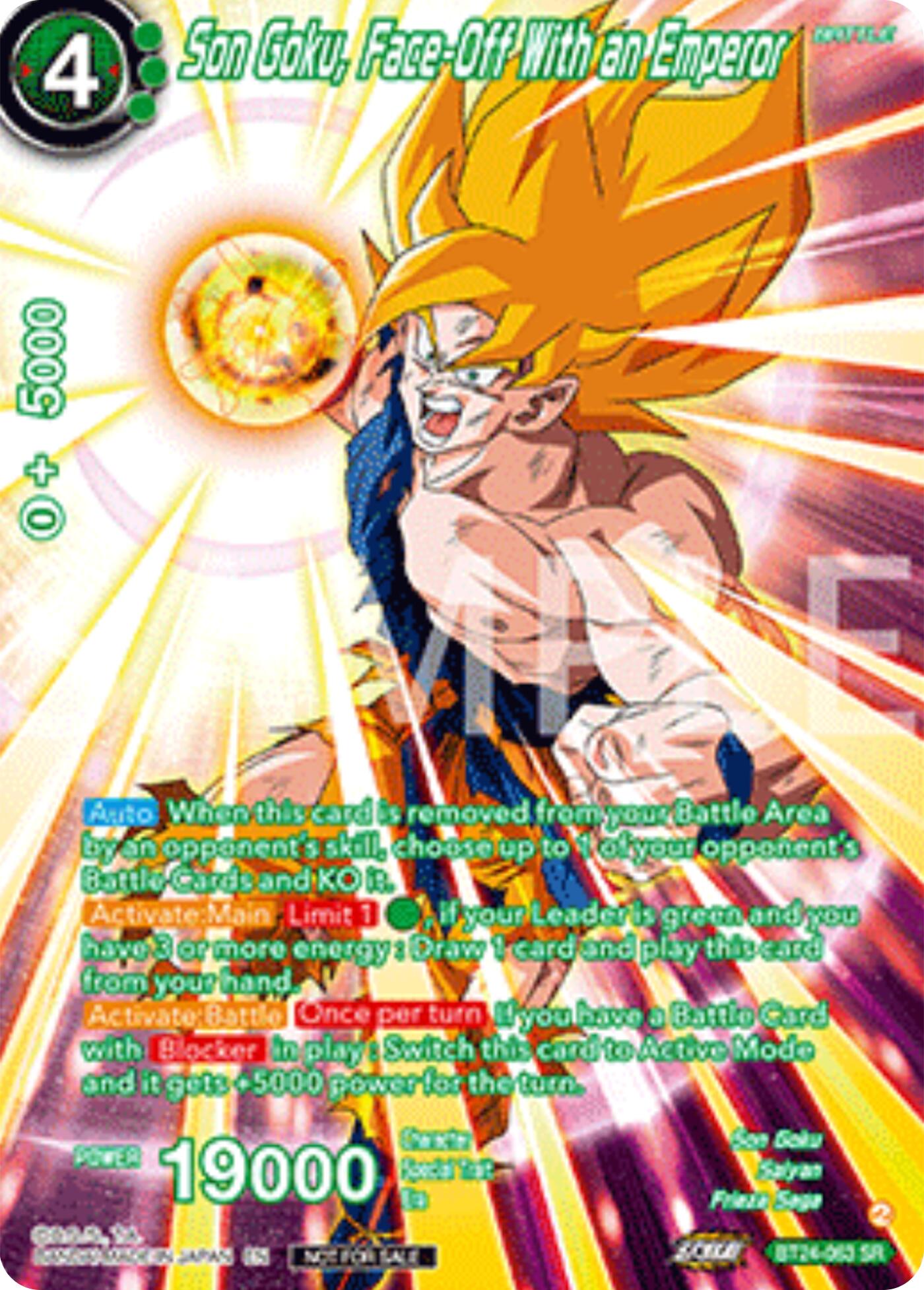 Son Goku, Face-Off With an Emperor (Premium Alt-Art Set 2025 Vol.2) (BT24-063) [Promotion Cards] | Total Play