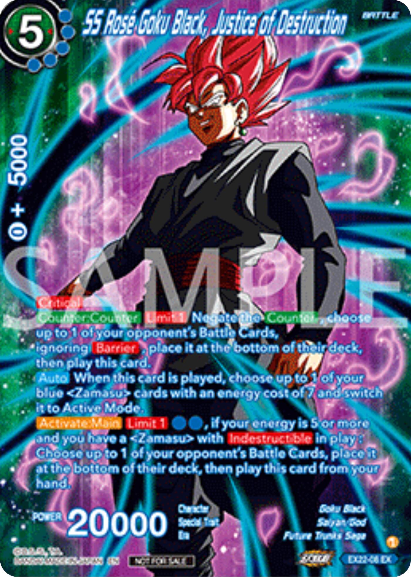 SS Rose Goku Black, Justice of Destruction (Premium Alt-Art Set 2025 Vol.2) (EX22-08) [Promotion Cards] | Total Play