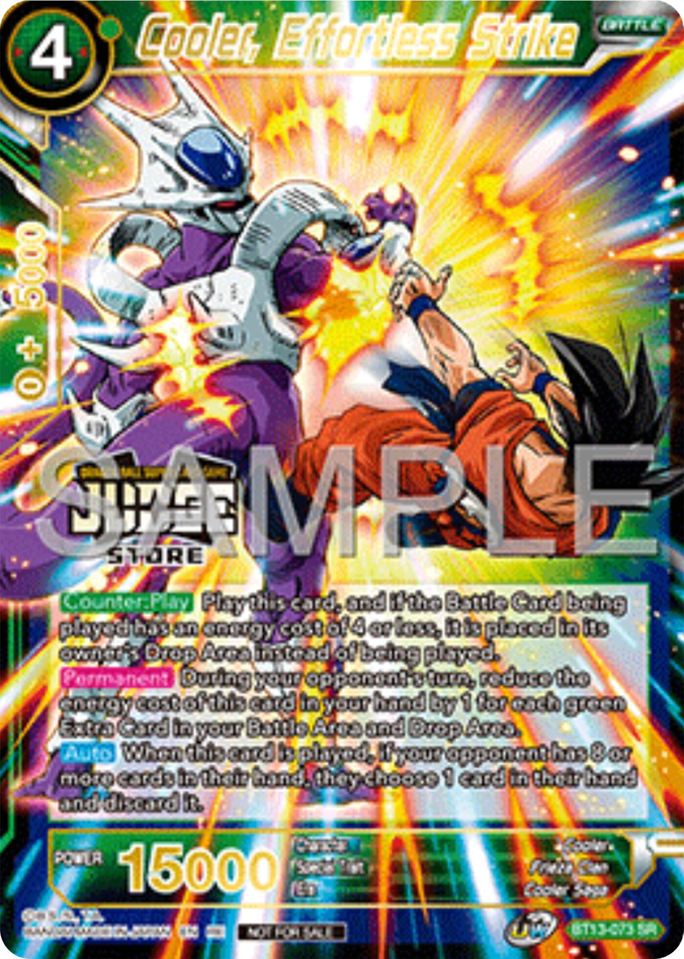 Cooler, Effortless Strike (Judge Pack Vol.17) (Store) (BT13-073) [Tournament Promotion Cards] | Total Play