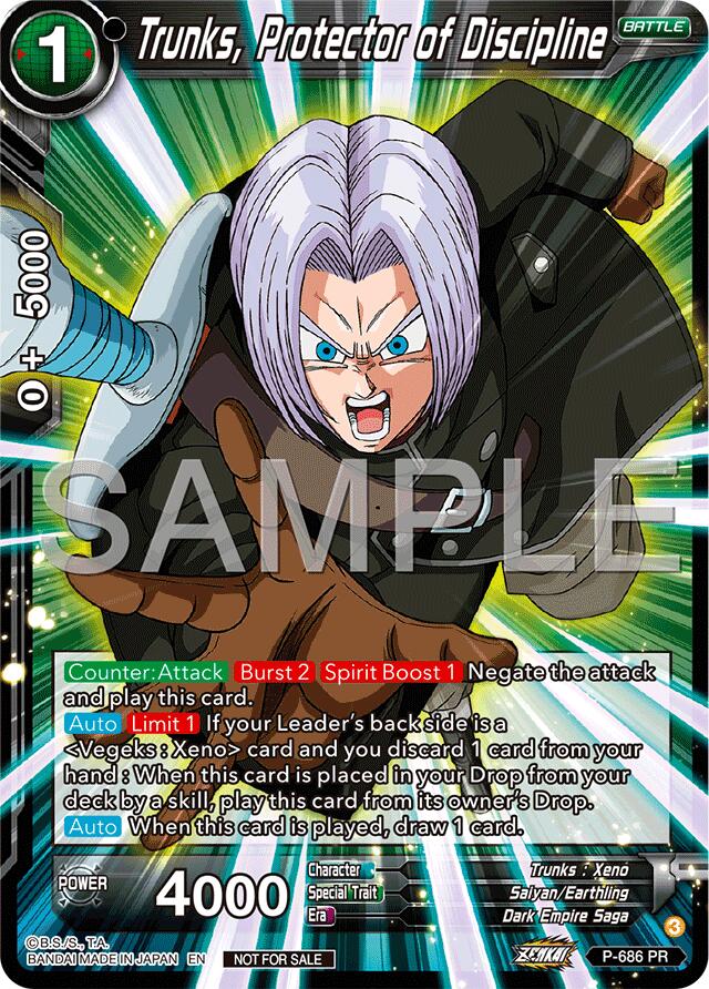 Trunks, Protector of Discipline (Zenkai Series Tournament Pack Vol.12) (P-686) [Tournament Promotion Cards] | Total Play