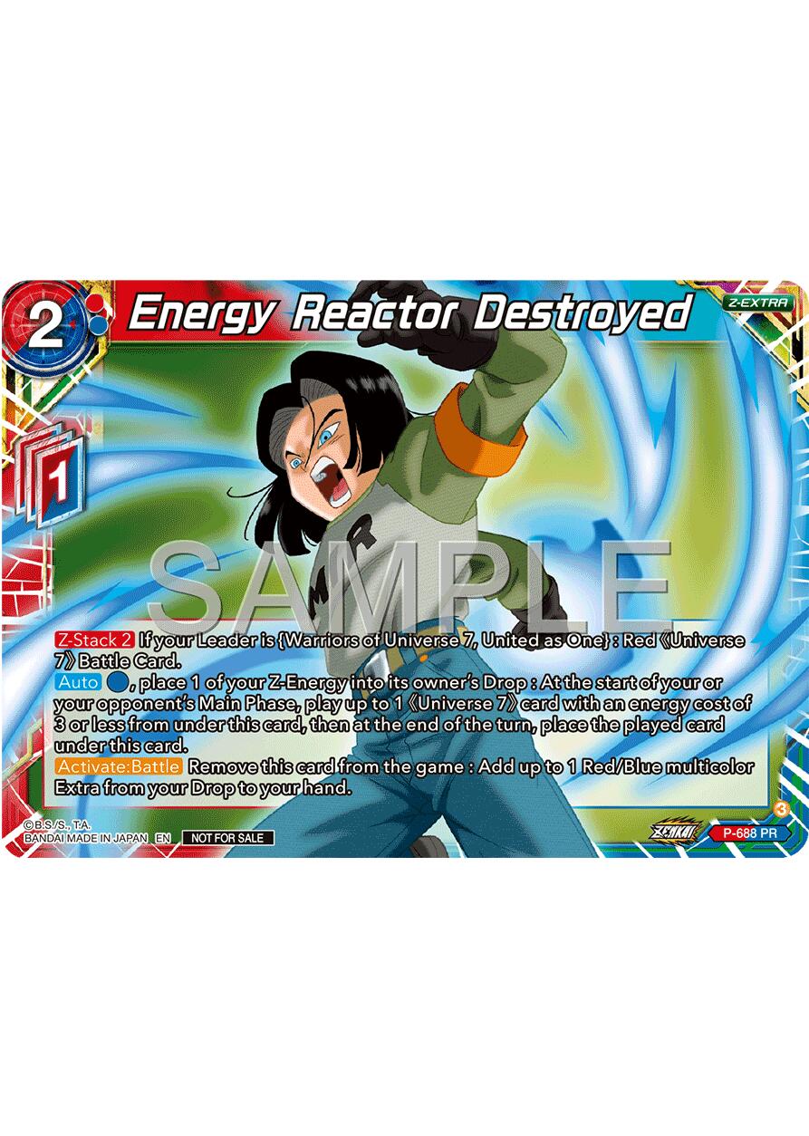 Energy Reactor Destroyed (Zenkai Series Tournament Pack Vol.12) (P-688) [Tournament Promotion Cards] | Total Play