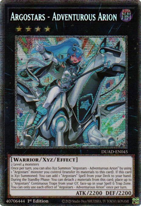 Argostars - Adventurous Arion (Starlight Rare) [DUAD-EN045] Starlight Rare | Total Play