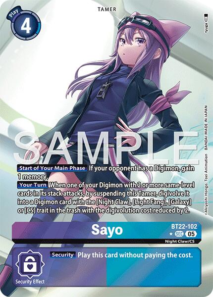 Sayo [BT22-102] (Alternate Art) [Cyber Eden] | Total Play