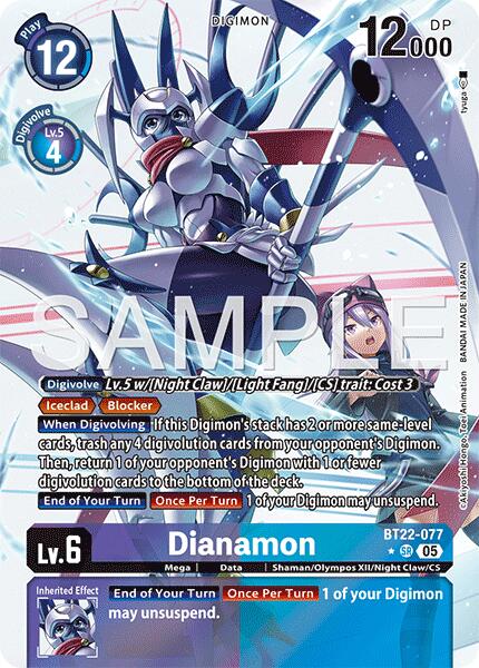 Dianamon [BT22-077] (Alternate Art) [Cyber Eden] | Total Play