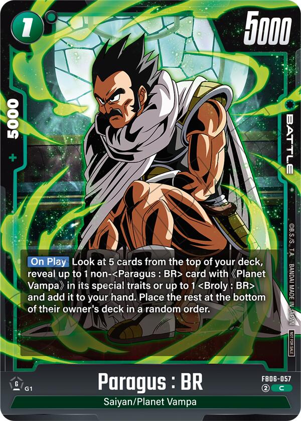 Paragus : BR (Limited Pack 02) [Fusion World Tournament Cards] | Total Play