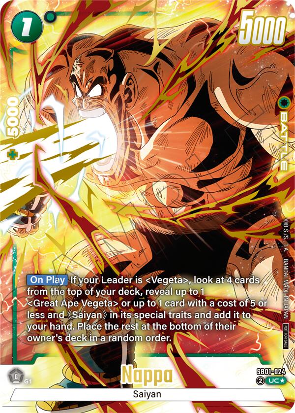 Nappa (Limited Pack 02) (Alternate Art) [Fusion World Tournament Cards] | Total Play