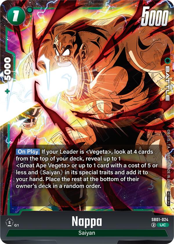 Nappa (Limited Pack 02) [Fusion World Tournament Cards] | Total Play