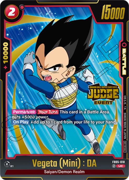 Vegeta (Mini) : DA (Judge Pack 04 - Event) [Fusion World Tournament Cards] | Total Play