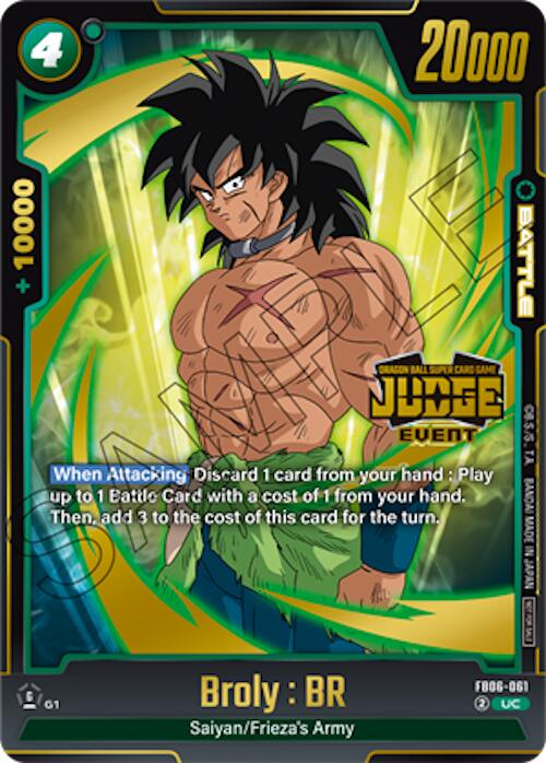 Broly : BR (Judge Pack 04 - Event) [Fusion World Tournament Cards] | Total Play