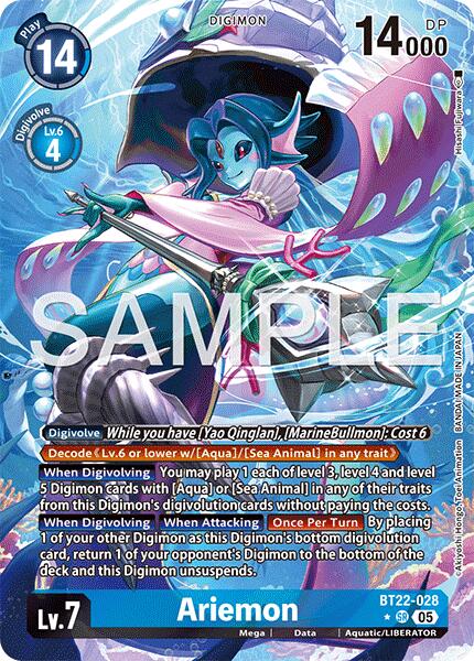 Ariemon [BT22-028] (Alternate Art) [Cyber Eden] | Total Play