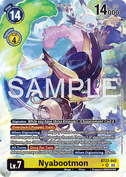 Nyabootmon [BT22-042] (Alternate Art) [Cyber Eden] | Total Play