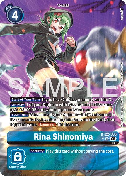 Rina Shinomiya [BT22-085] (Alternate Art) [Cyber Eden] | Total Play