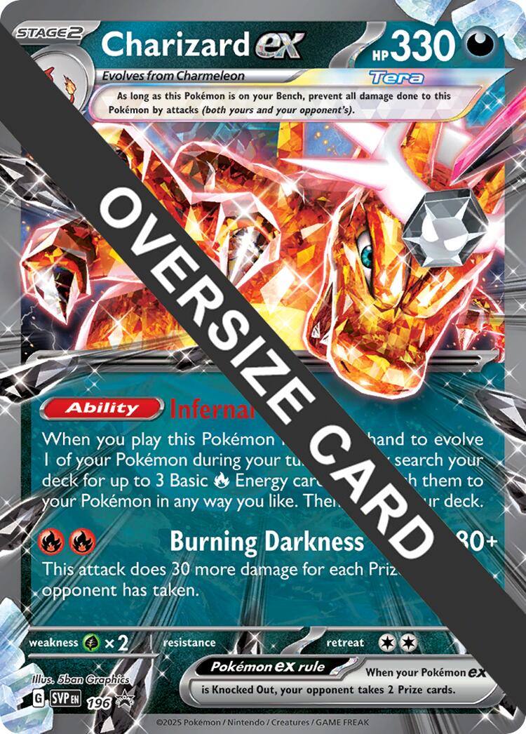 Charizard EX (196) (Jumbo Card) [Scarlet & Violet: Black Star Promos] | Total Play
