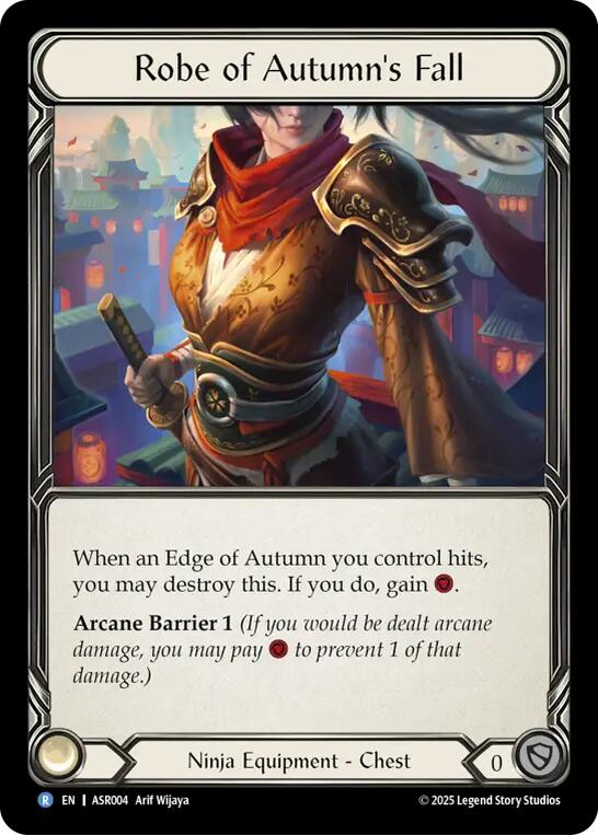 Robe of Autumn's Fall [ASR004] (Armory Deck: Ira)  Rainbow Foil | Total Play