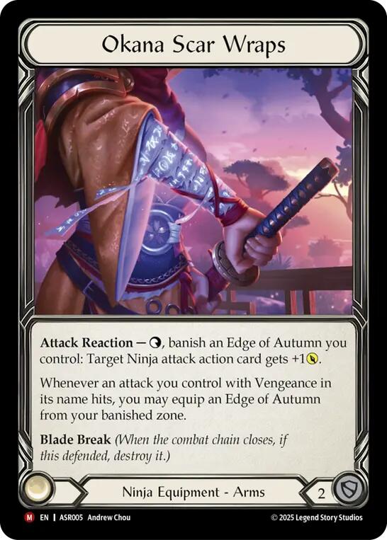 Okana Scar Wraps [ASR005] (Armory Deck: Ira)  Rainbow Foil | Total Play