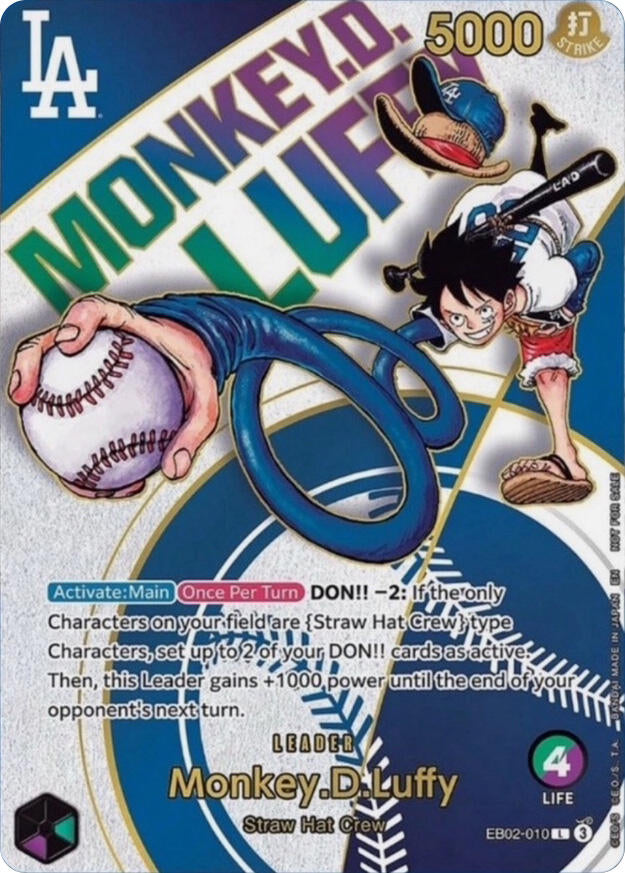 Monkey.D.Luffy (Dodgers x ONE PIECE) [One Piece Promotion Cards] | Total Play