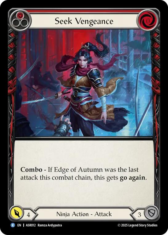 Seek Vengeance (Red) [ASR012] (Armory Deck: Ira) | Total Play
