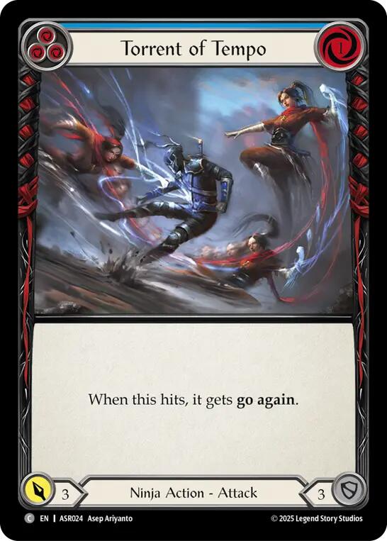 Torrent of Tempo (Blue) [ASR024] (Armory Deck: Ira) | Total Play