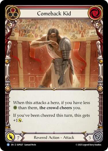 Comeback Kid (Red) [SUP027] (Super Slam)  Rainbow Foil | Total Play