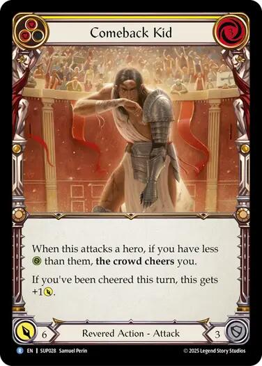 Comeback Kid (Yellow) [SUP028] (Super Slam)  Rainbow Foil | Total Play