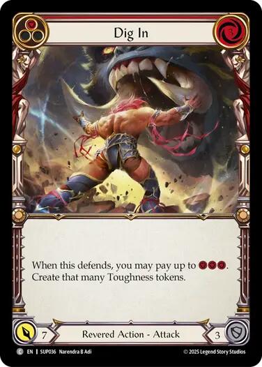 Dig In (Red) [SUP036] (Super Slam)  Rainbow Foil | Total Play
