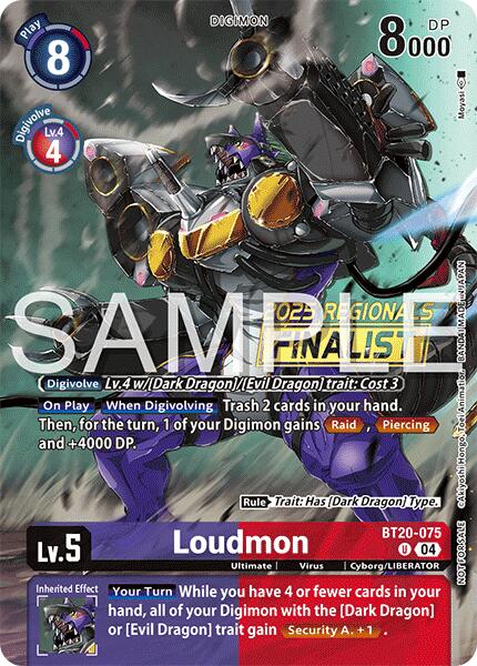 Loudmon [BT20-075] (Regionals 25-26 Season 2 Finalist) [Release Special Booster Ver.2.0] | Total Play