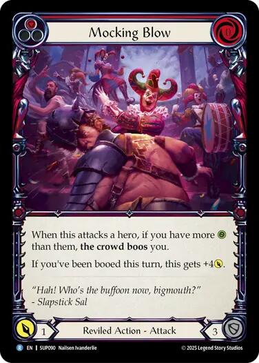 Mocking Blow (Red) [SUP090] (Super Slam)  Rainbow Foil | Total Play