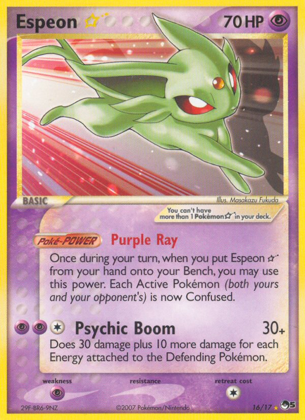 Espeon Star (16/17) [POP Series 5] | Total Play