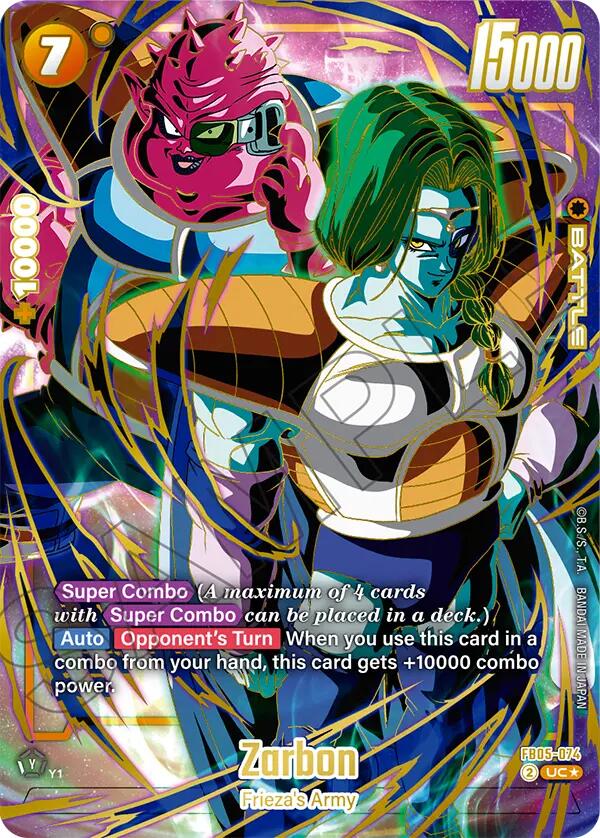 Zarbon (1st Anniversary Set) [Fusion World Promotion Cards] | Total Play