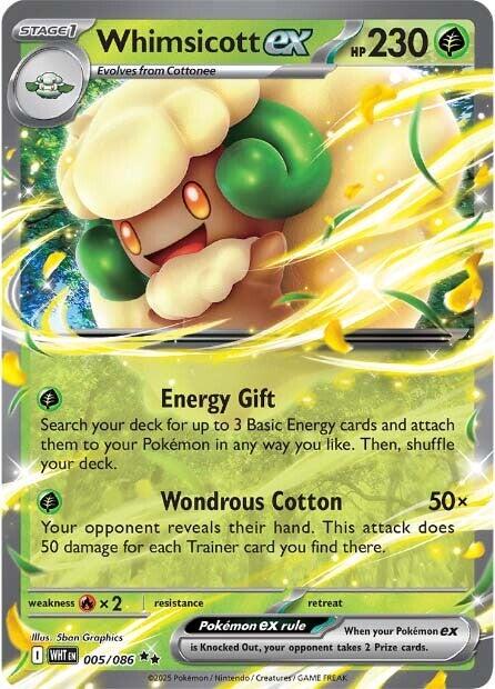 Whimsicott ex (005/086) [Scarlet & Violet: White Flare] | Total Play