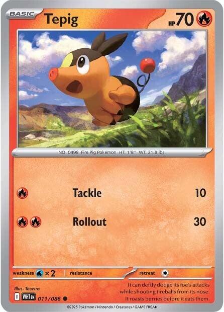 Tepig (011/086) [Scarlet & Violet: White Flare] | Total Play