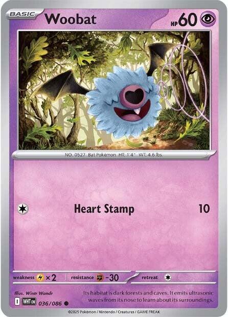 Woobat (036/086) [Scarlet & Violet: White Flare] | Total Play