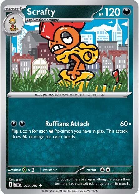 Scrafty (058/086) [Scarlet & Violet: White Flare] | Total Play