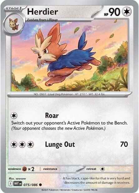 Herdier (075/086) [Scarlet & Violet: White Flare] | Total Play
