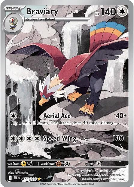 Braviary (155/086) [Scarlet & Violet: Black Bolt] | Total Play