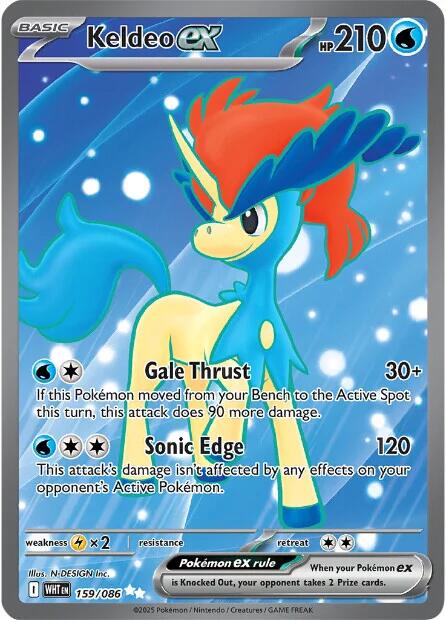 Keldeo ex (159/086) [Scarlet & Violet: White Flare] | Total Play