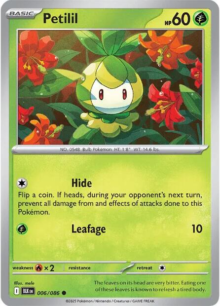 Petilil (006/086) [Scarlet & Violet: Black Bolt] | Total Play
