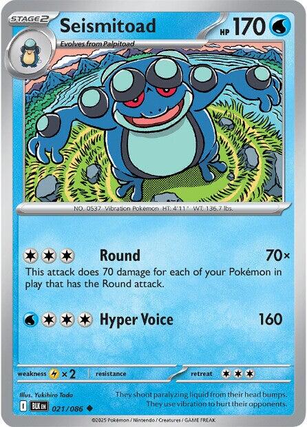Seismitoad (021/086) [Scarlet & Violet: Black Bolt] | Total Play