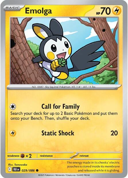 Emolga (029/086) [Scarlet & Violet: Black Bolt] | Total Play