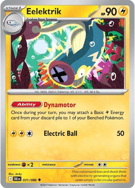 Eelektrik (031/086) [Scarlet & Violet: Black Bolt] | Total Play